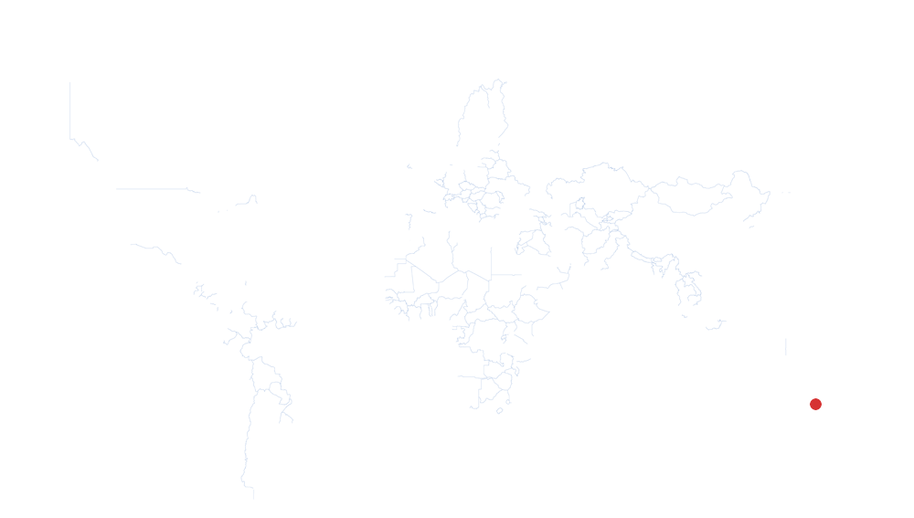 Brisbane auf der Karte vom GEOQUIZ eingezeichnet