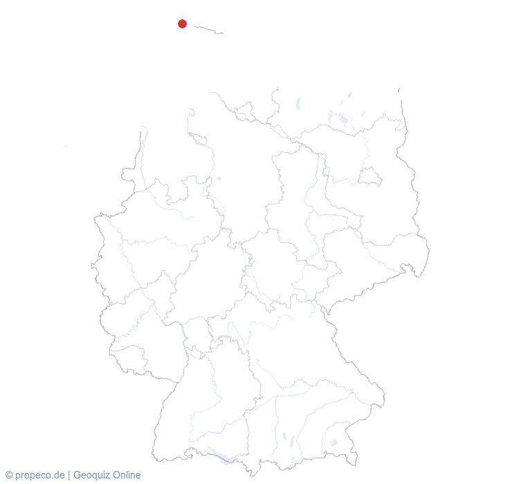 Kampen auf Sylt auf der Karte vom GEOQUIZ eingezeichnet