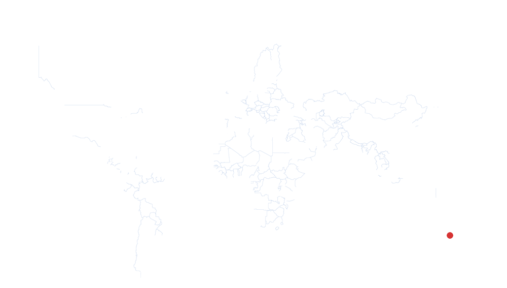 Sydney auf der Karte vom GEOQUIZ eingezeichnet