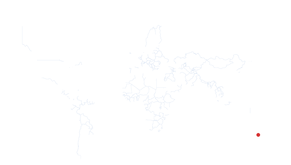 Sídney auf der Karte vom GEOQUIZ eingezeichnet