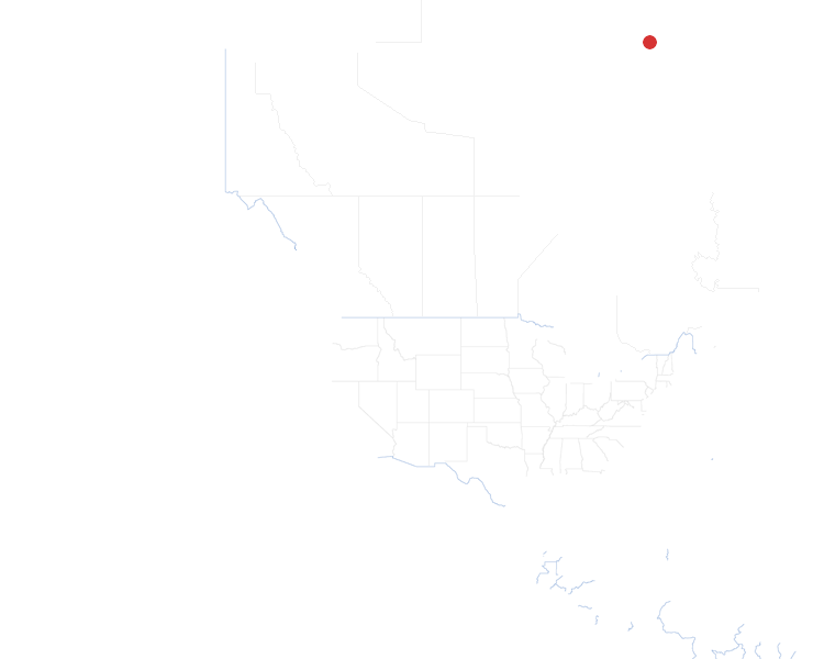 Baffin Island auf der Karte vom GEOQUIZ eingezeichnet