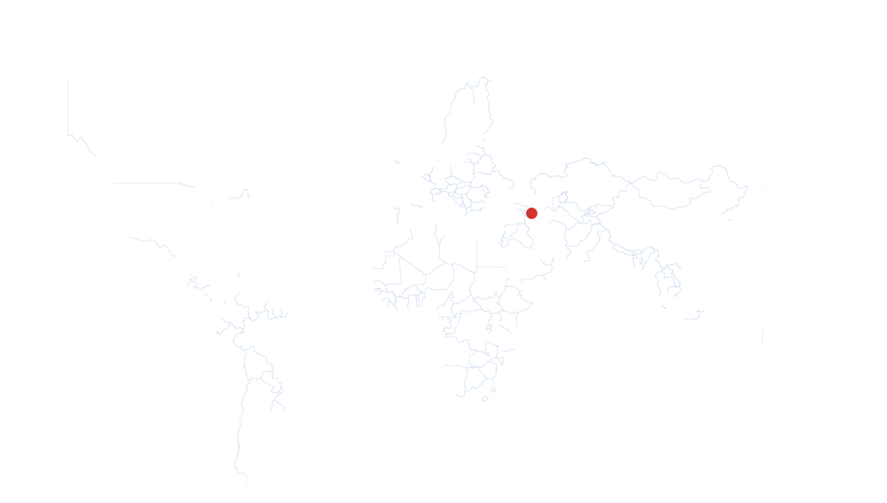 Azerbaïdjan auf der Karte vom GEOQUIZ eingezeichnet
