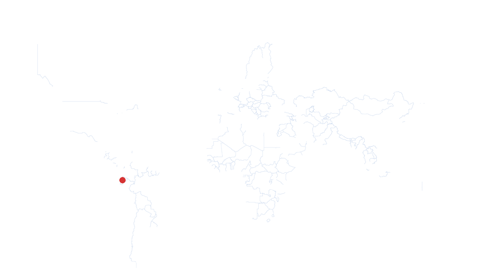 Ecuador auf der Karte vom GEOQUIZ eingezeichnet