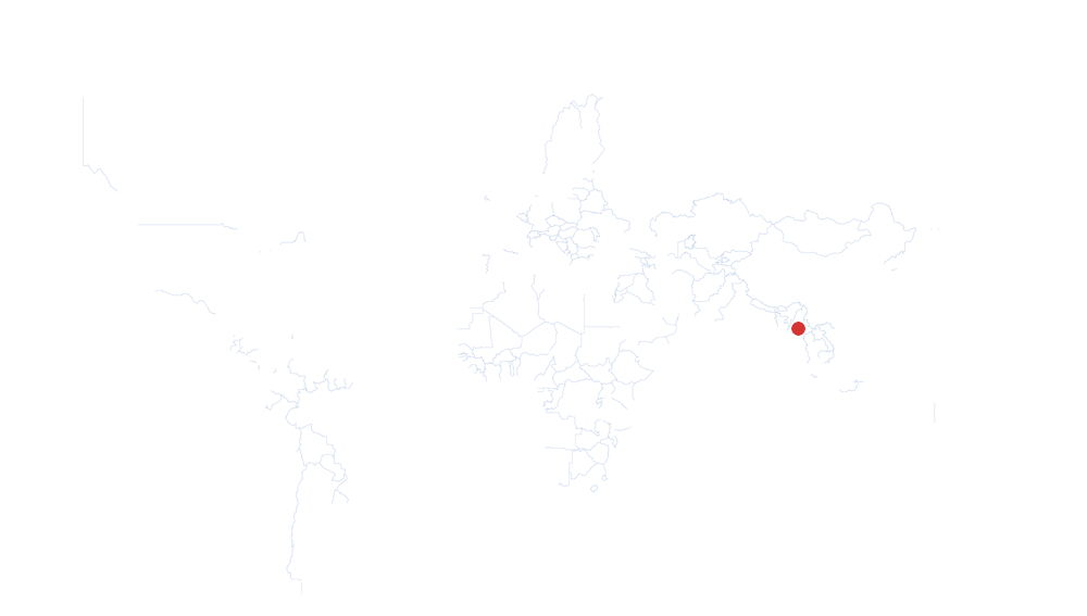 Myanmar auf der Karte vom GEOQUIZ eingezeichnet