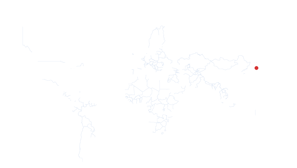 Hokkaidō auf der Karte vom GEOQUIZ eingezeichnet