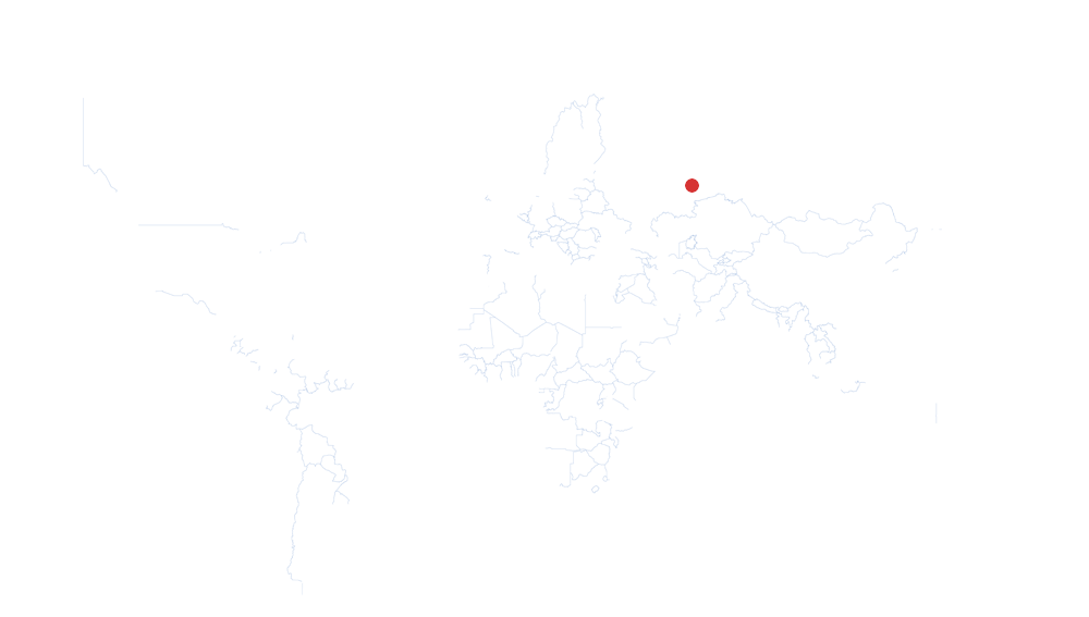 Iekaterinbourg auf der Karte vom GEOQUIZ eingezeichnet